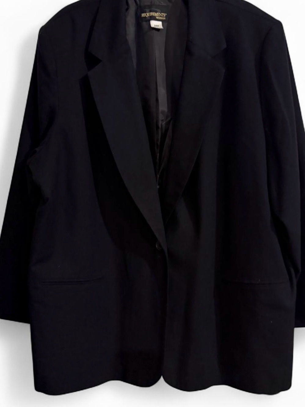 Requirements Black Single-Button Women's Blazer